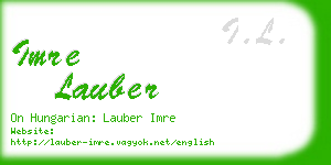 imre lauber business card